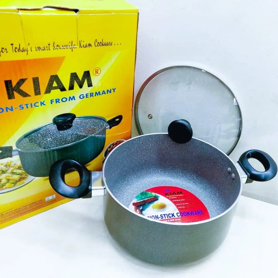 Kiam Non-Stick Cooking Pot with Glass Lid