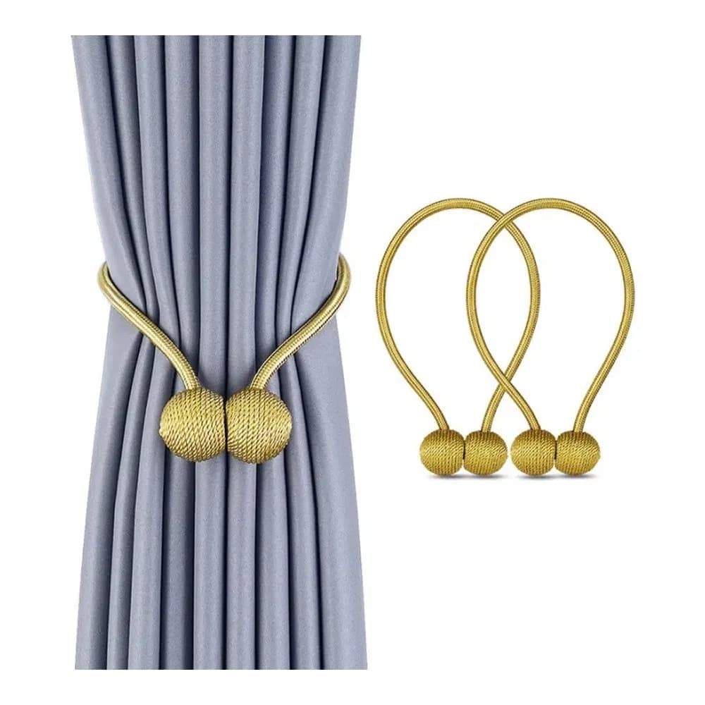Magnetic Curtain Buckle, Modern Curtain Holder, Multicolor Decoration, Living Room Accessories - 1 Pair thumbnail 6