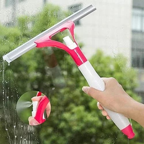 Glass Cleaner Wiper With Spray