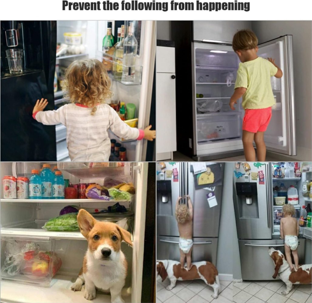 Multi-functional Refrigerator Door Lock - Child Safety & Security Protector, Fridge Door Lock thumbnail 7