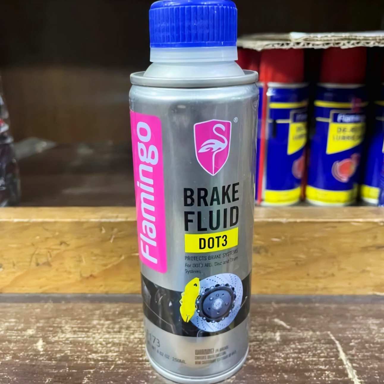 Flamingo Brake Fluid DOT 4 – High-Performance Synthetic Hydraulic Fluid for Safe and Reliable Braking, Flamingo 250ML Hydraulic Brake Fluid for Brake Maintenance thumbnail 3