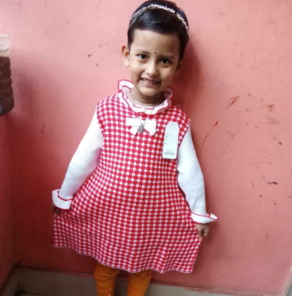 Little Girls Winter Sweater Dress with Ruffle Collar | Baby Girl Warm Winter Dress 2025 thumbnail 5