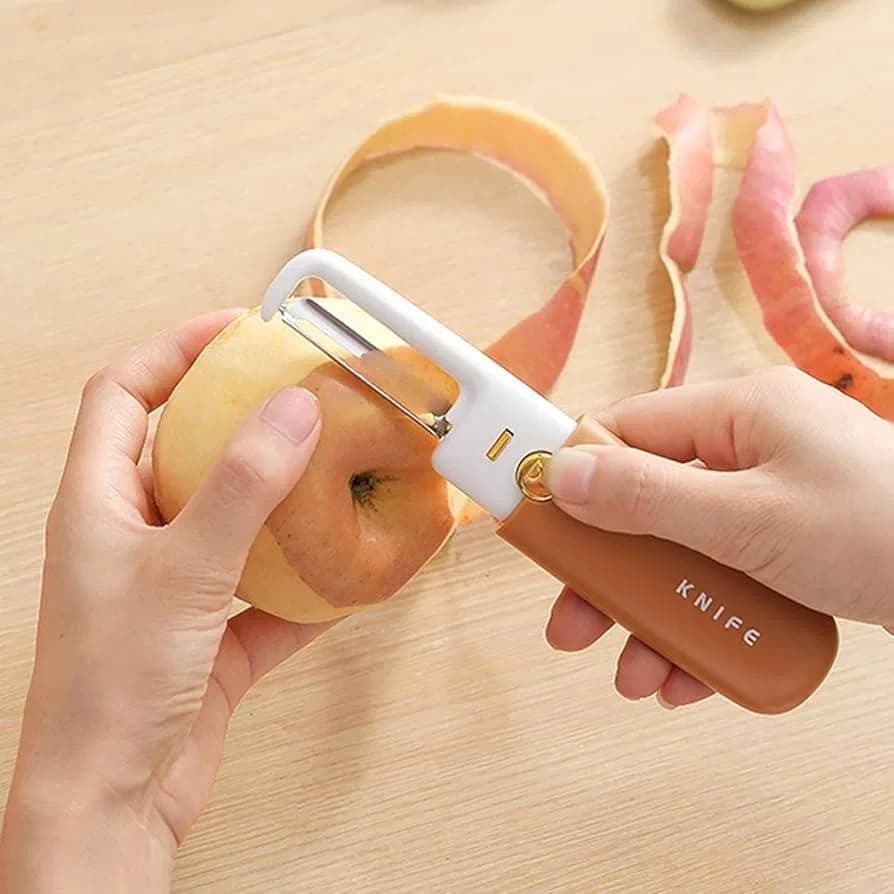 2 in 1 Fruit Knife & Peeler | Dual Function Vegetable Peeler & Fruit Cutting Knife thumbnail 3