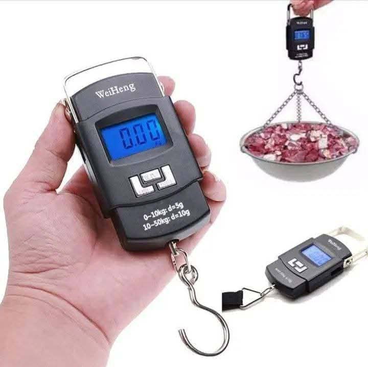 Digital Hanging Weight Scale – Portable Electronic Hook Scale (50kg) thumbnail 7