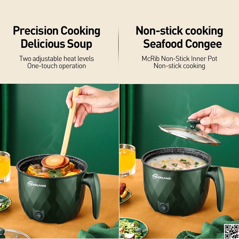 Electric Multi Functional Cooker – Mini Rice Cooker & Electric Cooking Pot thumbnail 6