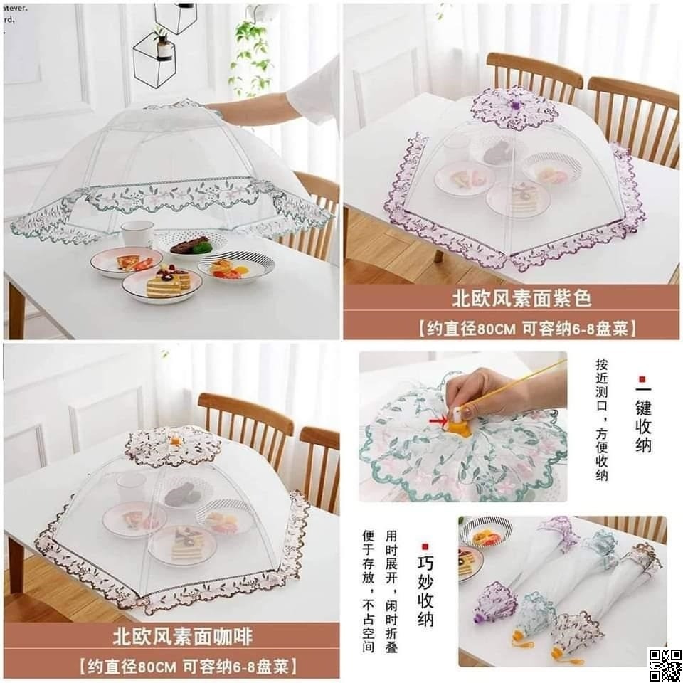 Umbrella Food Cover – Mesh Table Food Cover for Kitchen & Outdoor thumbnail 5