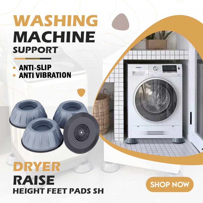 4Pcs Washing Machine Anti-Vibration Pads – Shock Proof Feet Mats thumbnail 4