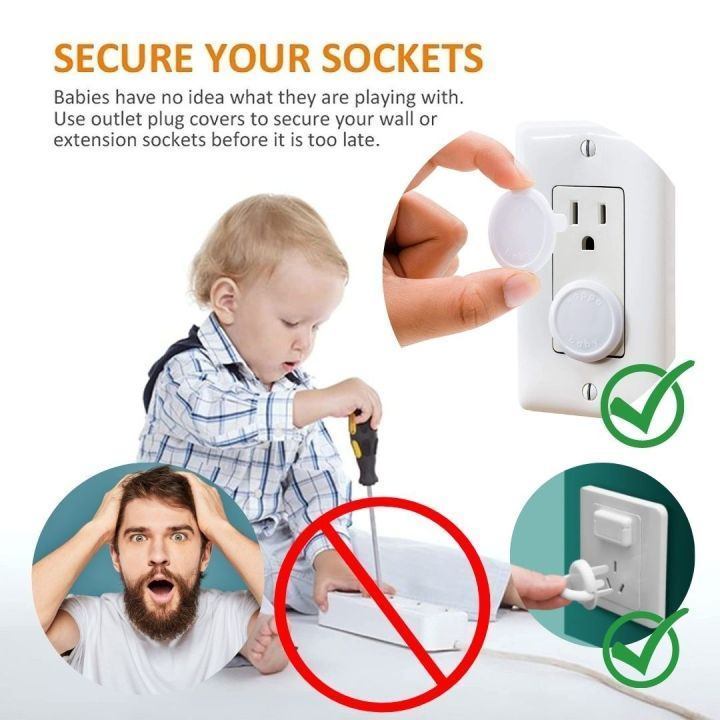 10pcs Baby Safety Electrical Socket Cover Set | 2 Pin & 3 Pin Plug Protector | Multiplug Safety Guard Bangladesh thumbnail 3