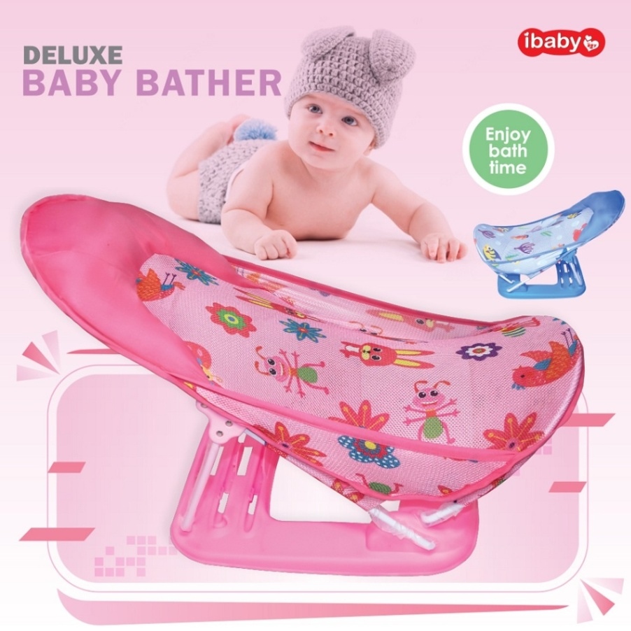 Deluxe Baby Bather Shower Bath Tub | Washable Infant Bath Seat 0–12+ Months thumbnail 2