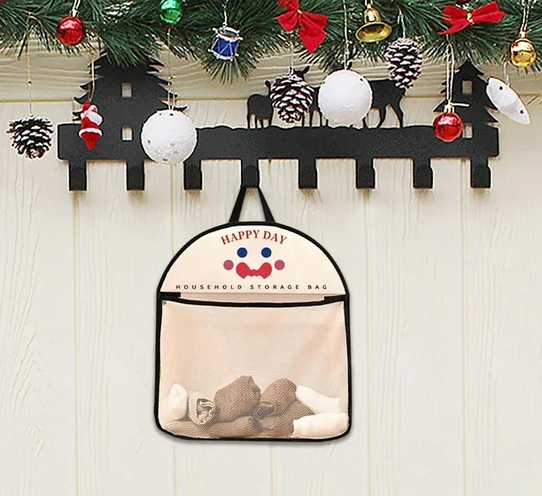 Storage Hanging Mesh Bag in Bangladesh Reusable Toy Organizer Net Bag for Bathroom Kitchen thumbnail 4