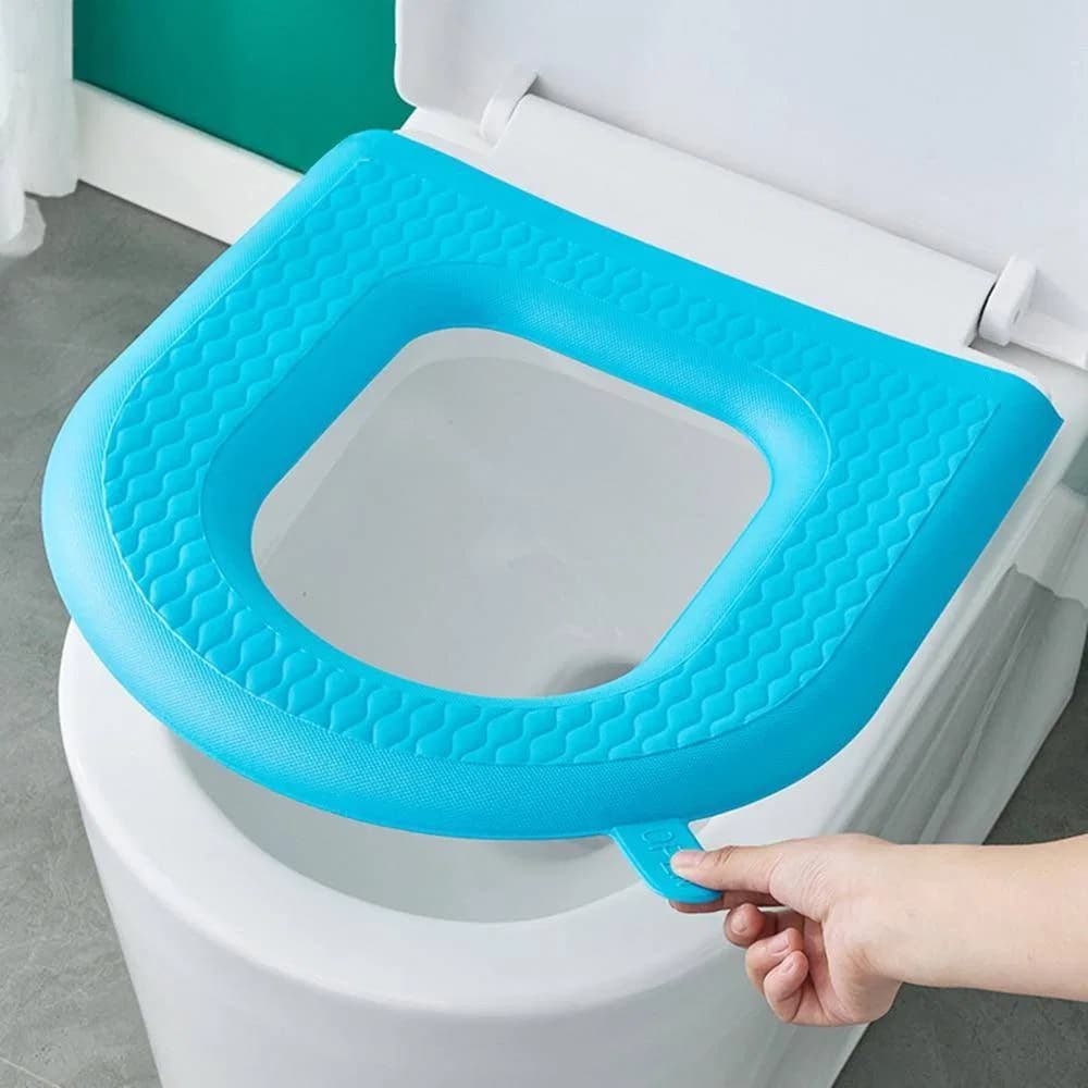 Commode Cover, Bathroom Toilet Seat Covers, Toilet Seat Cushion Cover, Soft Bathroom Thicker Toilet Seat Cover Pad thumbnail 7
