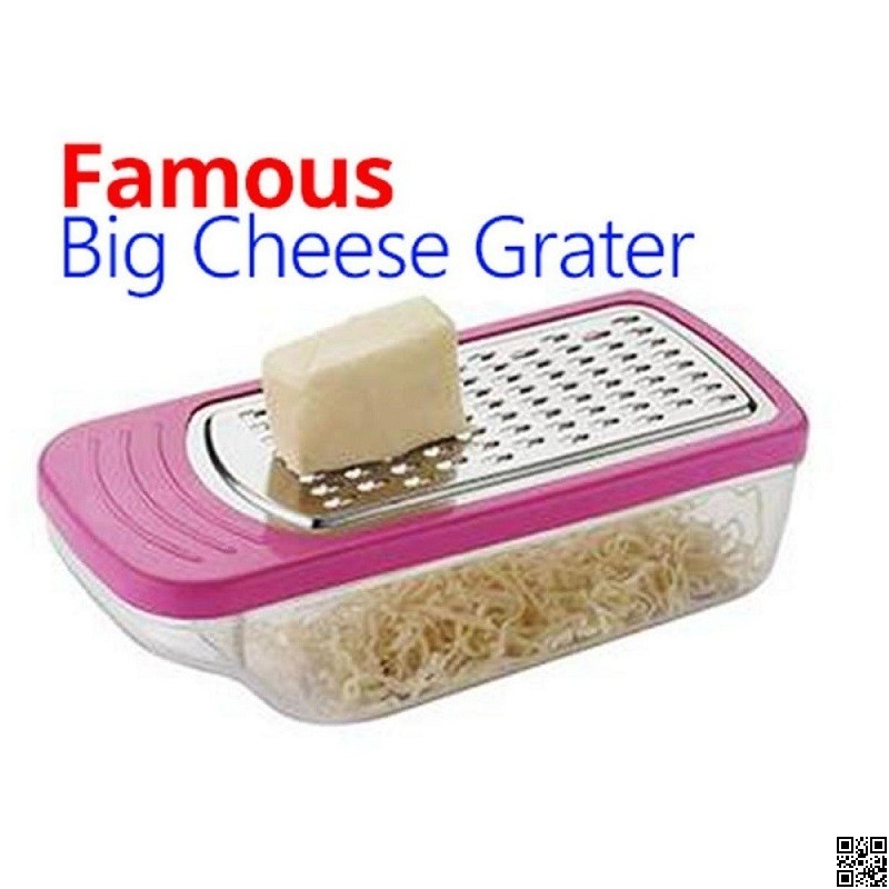 Big Cheese & Vegetable Grater – Steel Net with Unbreakable Plastic Body