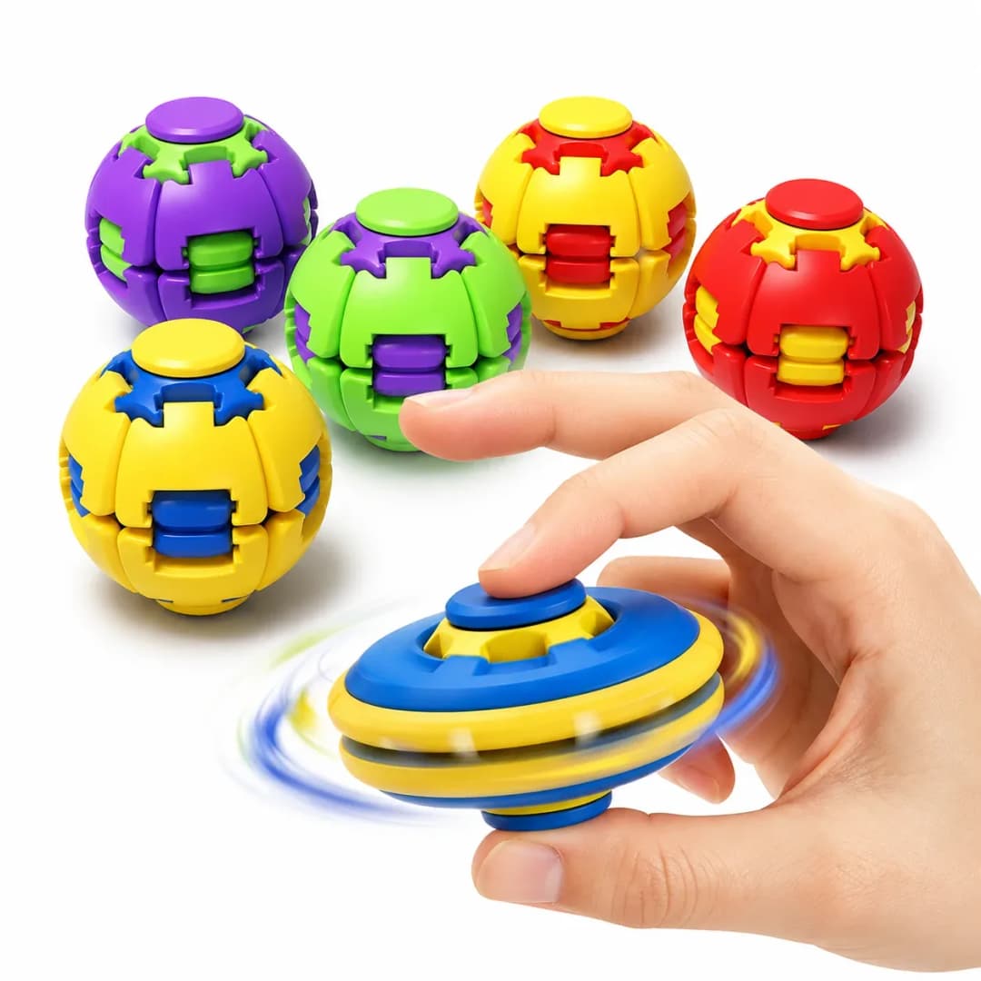 Spin Fidget Ball Toy – 360° Rotating Fidget Spinner Ball thumbnail 4