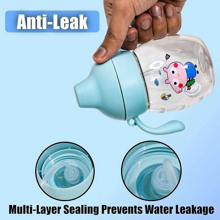 Sipper Water Bottle 280ml – Baby & Kids Double Handle Mum Pot Feeding Bottle thumbnail 4