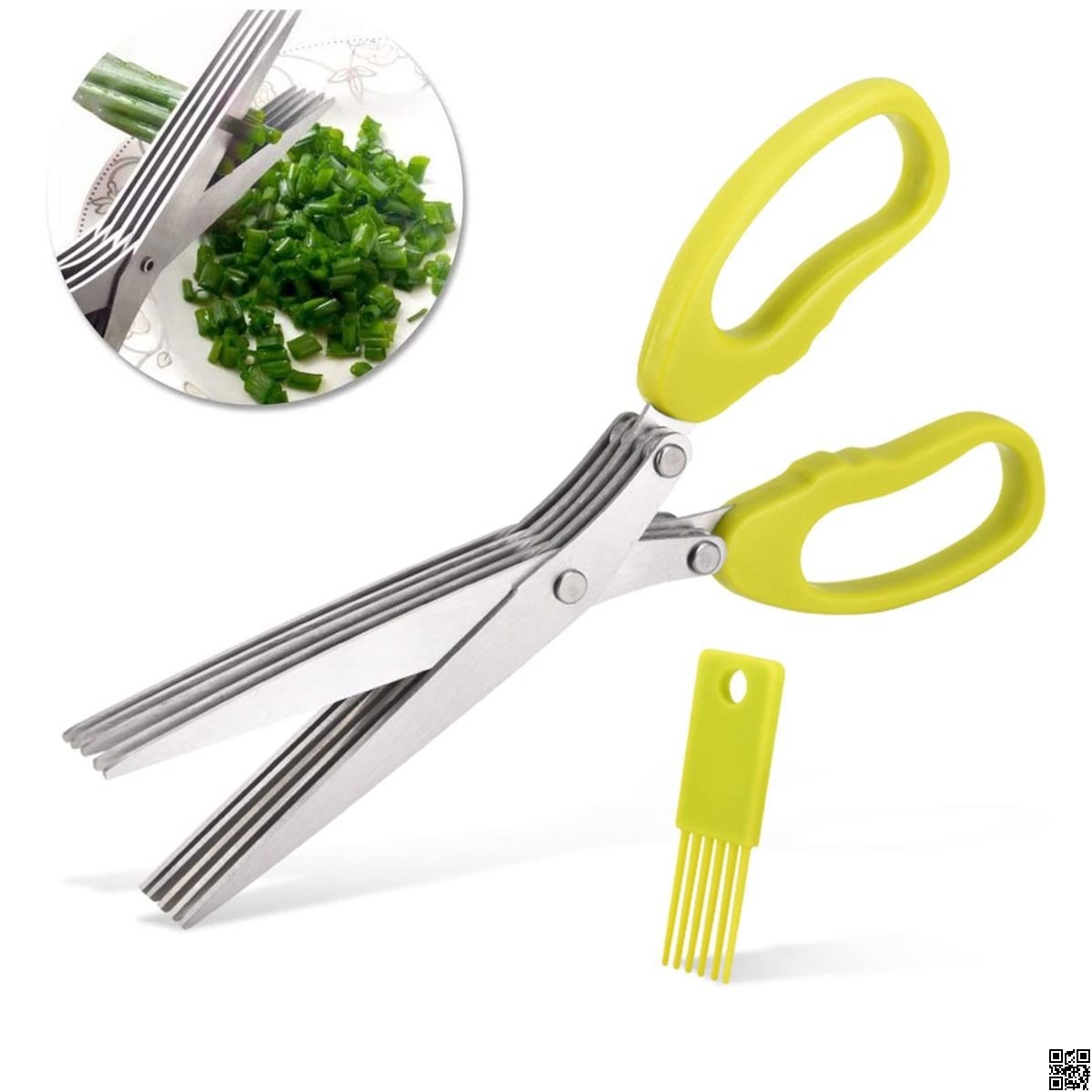 Herb Scissor 5 Blades – Multi Blade Kitchen Herb Cutter thumbnail 5