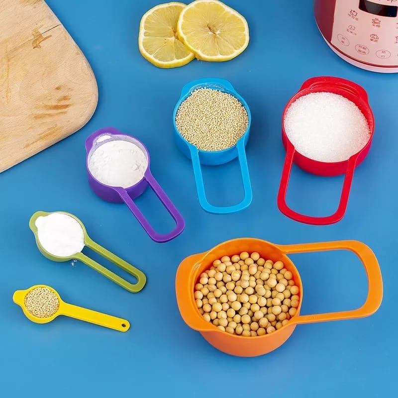 6 Pcs Measuring Cup & Spoon Set – Kitchen Measurement Tools thumbnail 2