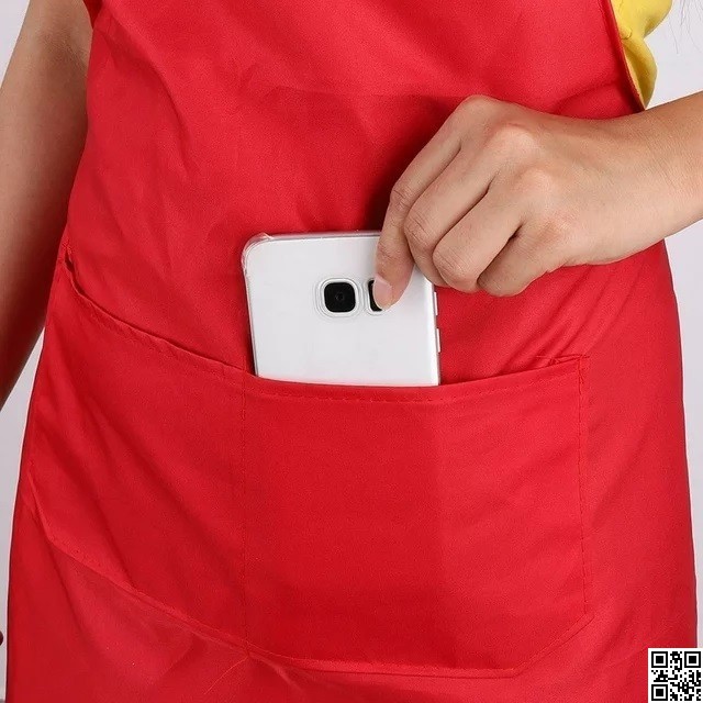 Durable Kitchen Apron – Twill Fabric Adjustable Cooking Apron with Pocket thumbnail 3