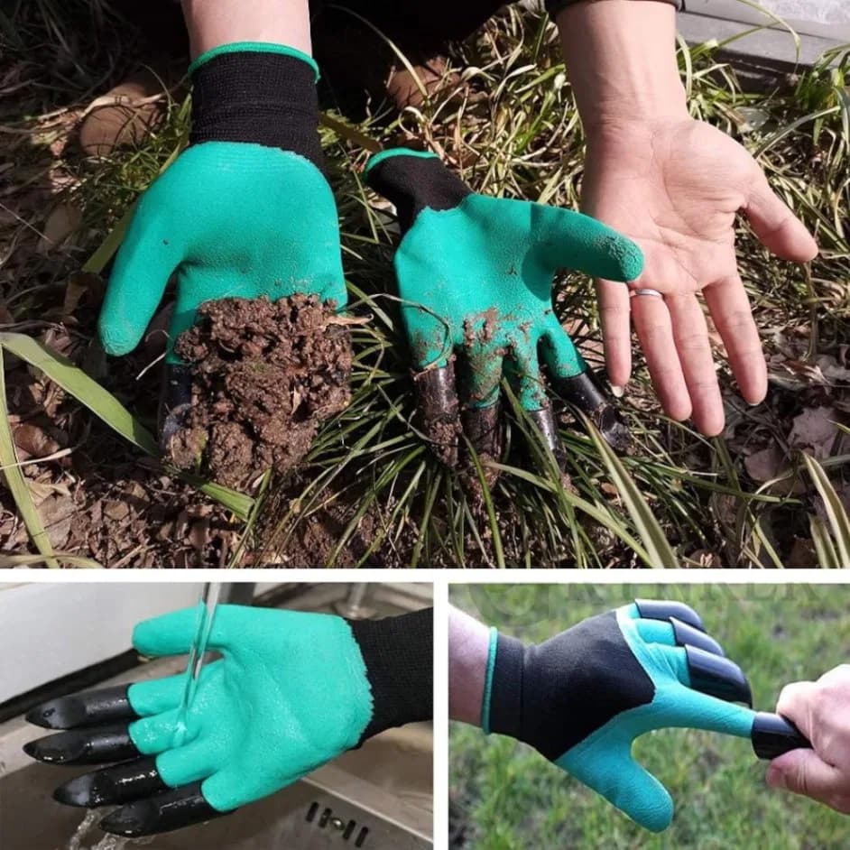Gardening Gloves with Claws, Puncture Resistant, Waterproof Safe Garden Gloves for Digging, Pruning & Planting | Gardening Tools 1 Pairs thumbnail 4