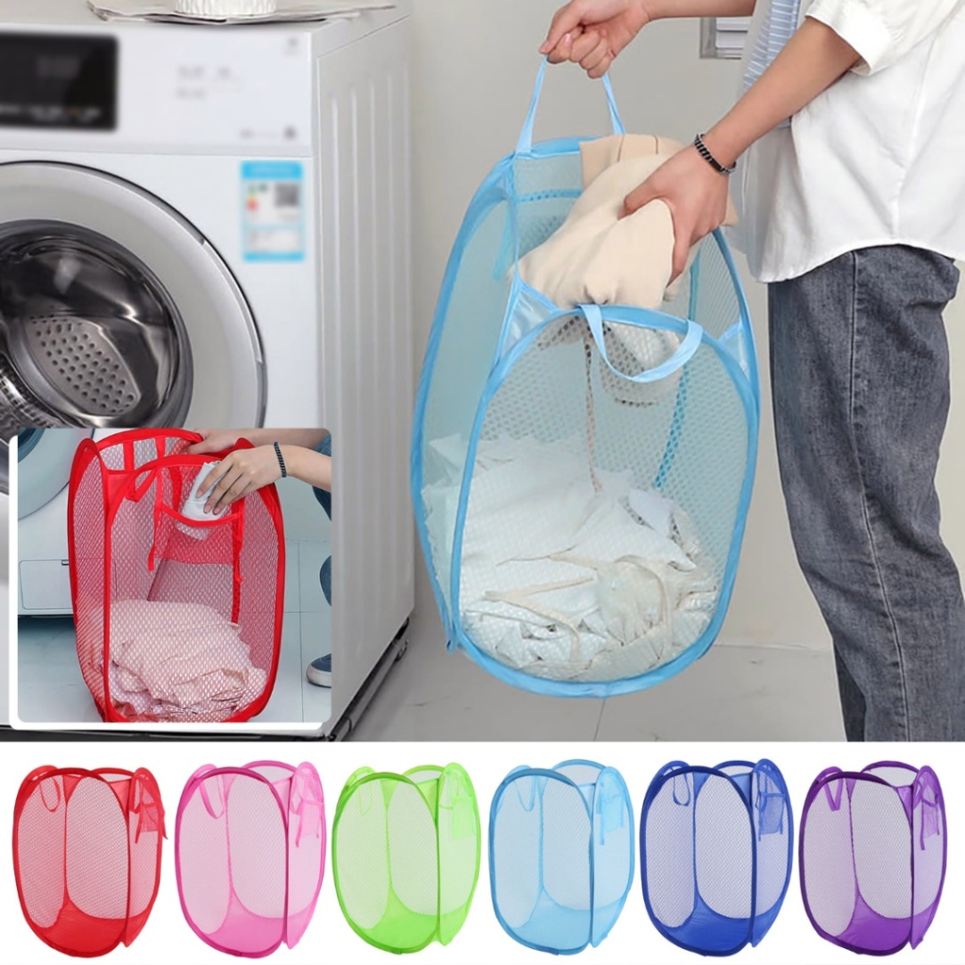 Foldable Laundry Basket, Pop Up Dirty Clothes Storage Bag Washing Laundry Basket Bag Bin, Washing Bag thumbnail 3