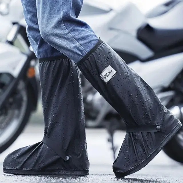 Waterproof Shoe Covers, Rain Covers for Shoes | Reusable Rain Snow Boots with Reflector