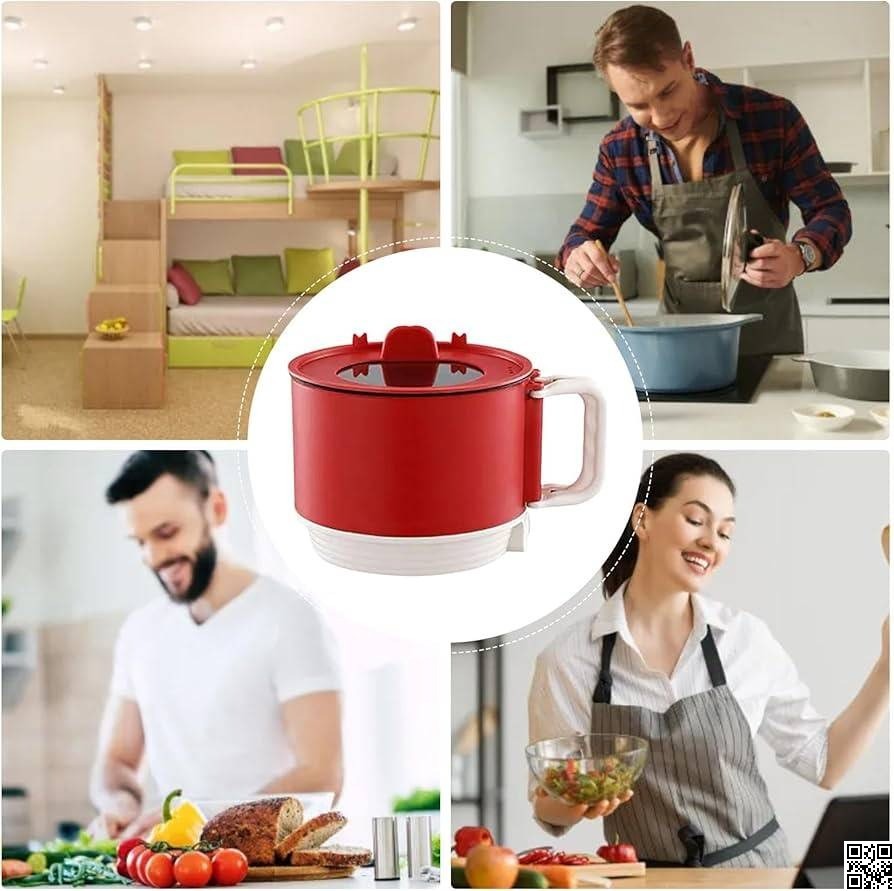 Electric Cooking Pot 1.6L – Mini Multi Functional Cooker thumbnail 7