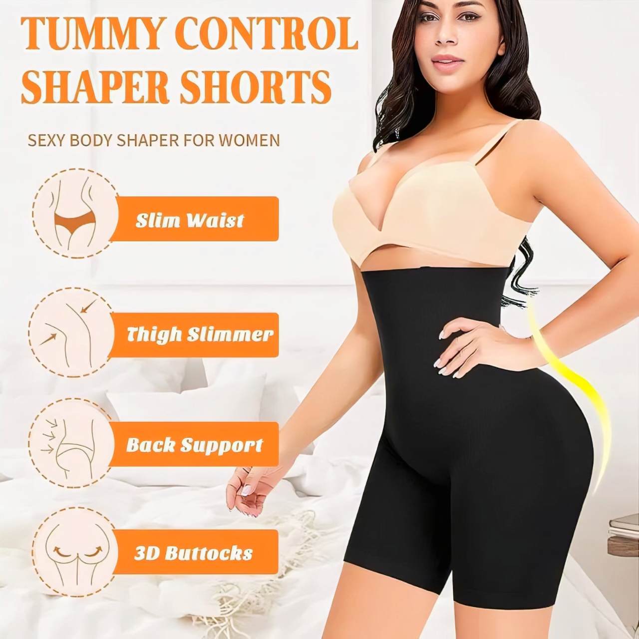 Women Body Shaper Tummy Control Shorts Slimming Underwear High Waist Shaping Panties Thigh Slimmer Safety Short Pants Shapewear