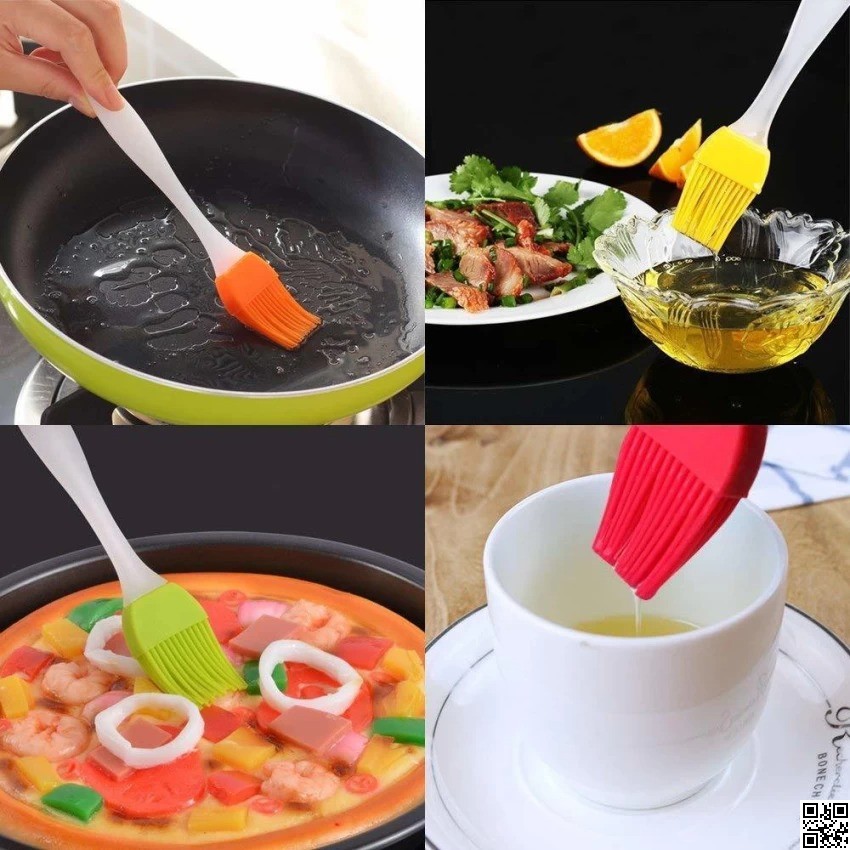Silicone Basting Spatula & Brush – Kitchen Oil & Baking Tool