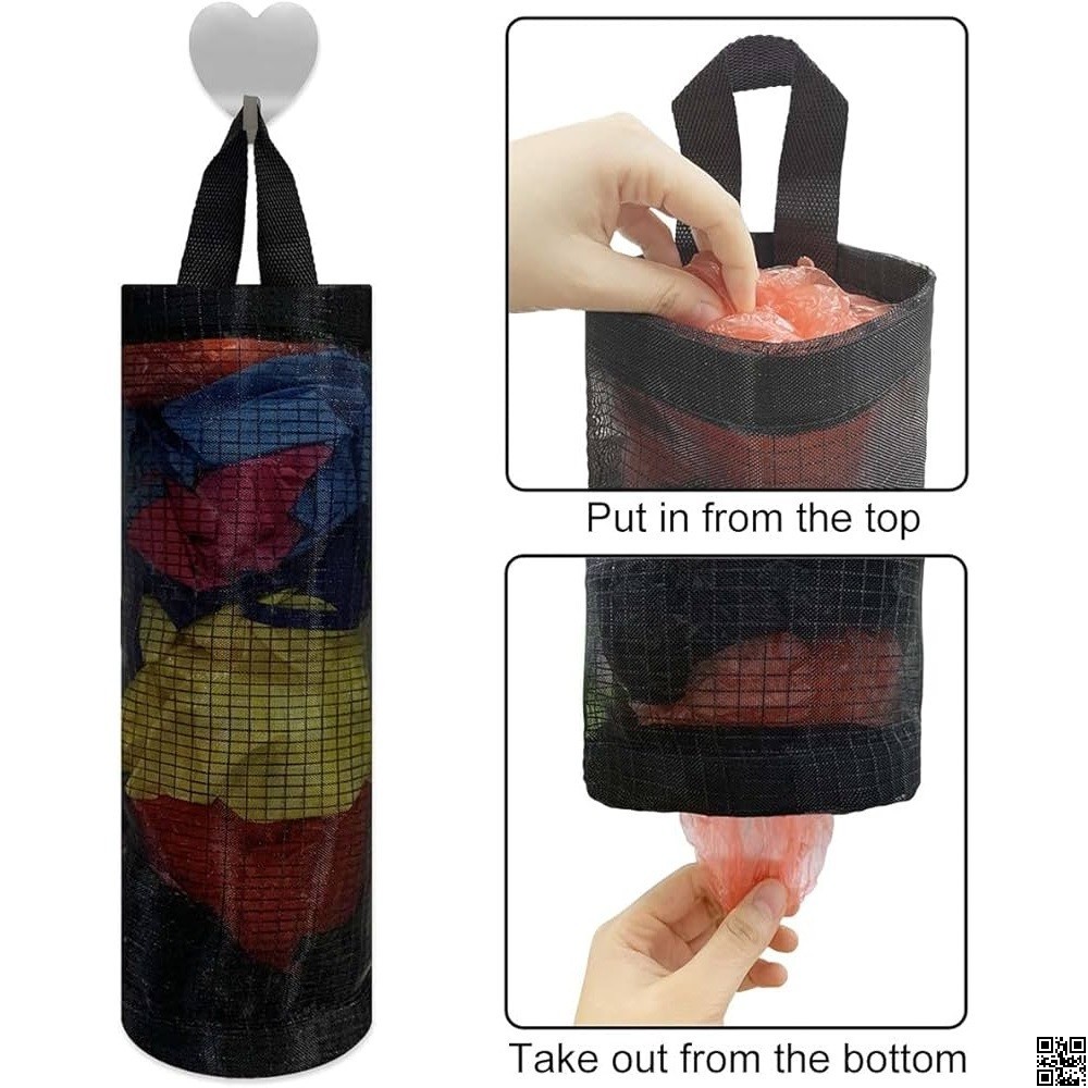 Kitchen Plastic Trash Bag Holder – Grocery & Waste Bag Organizer thumbnail 6