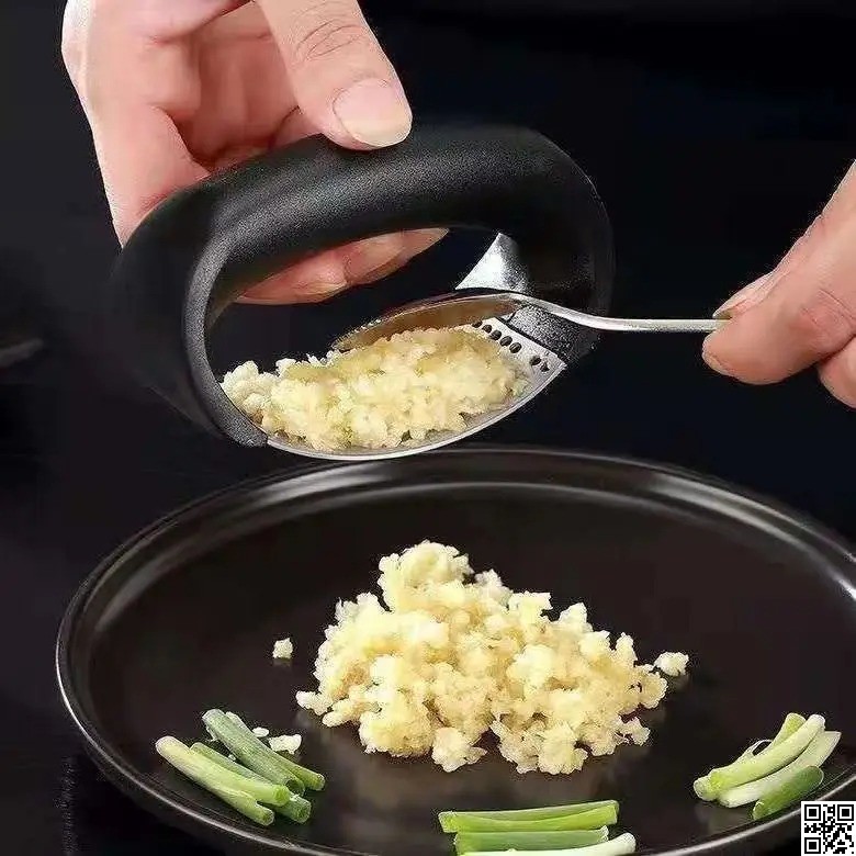 Garlic Press Chopper and Mincer – Stainless Steel Garlic Crusher & Ginger Squeezer thumbnail 2