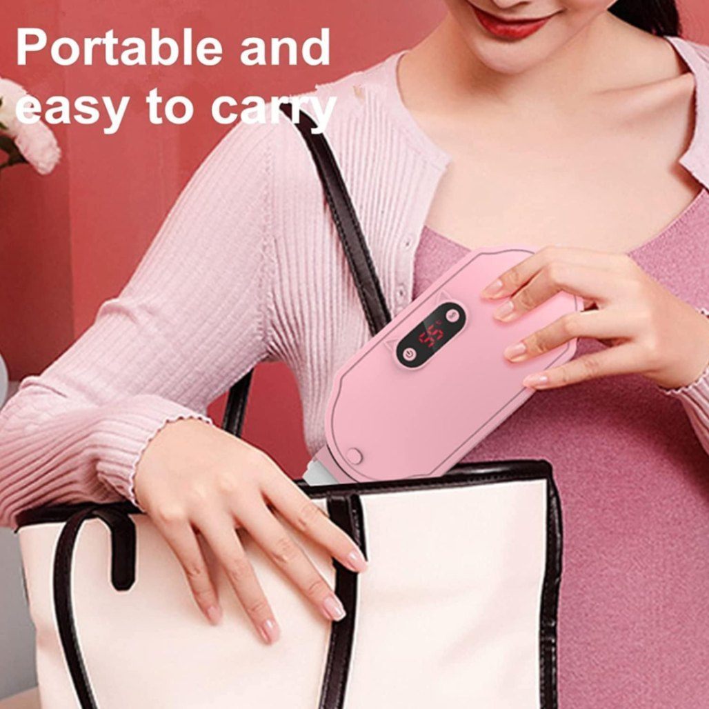 Menstrual Heating Pad Slimming Massage Belt LCD Display USB Rechargeable Period Pain Relief Belt for Women Bangladesh thumbnail 6
