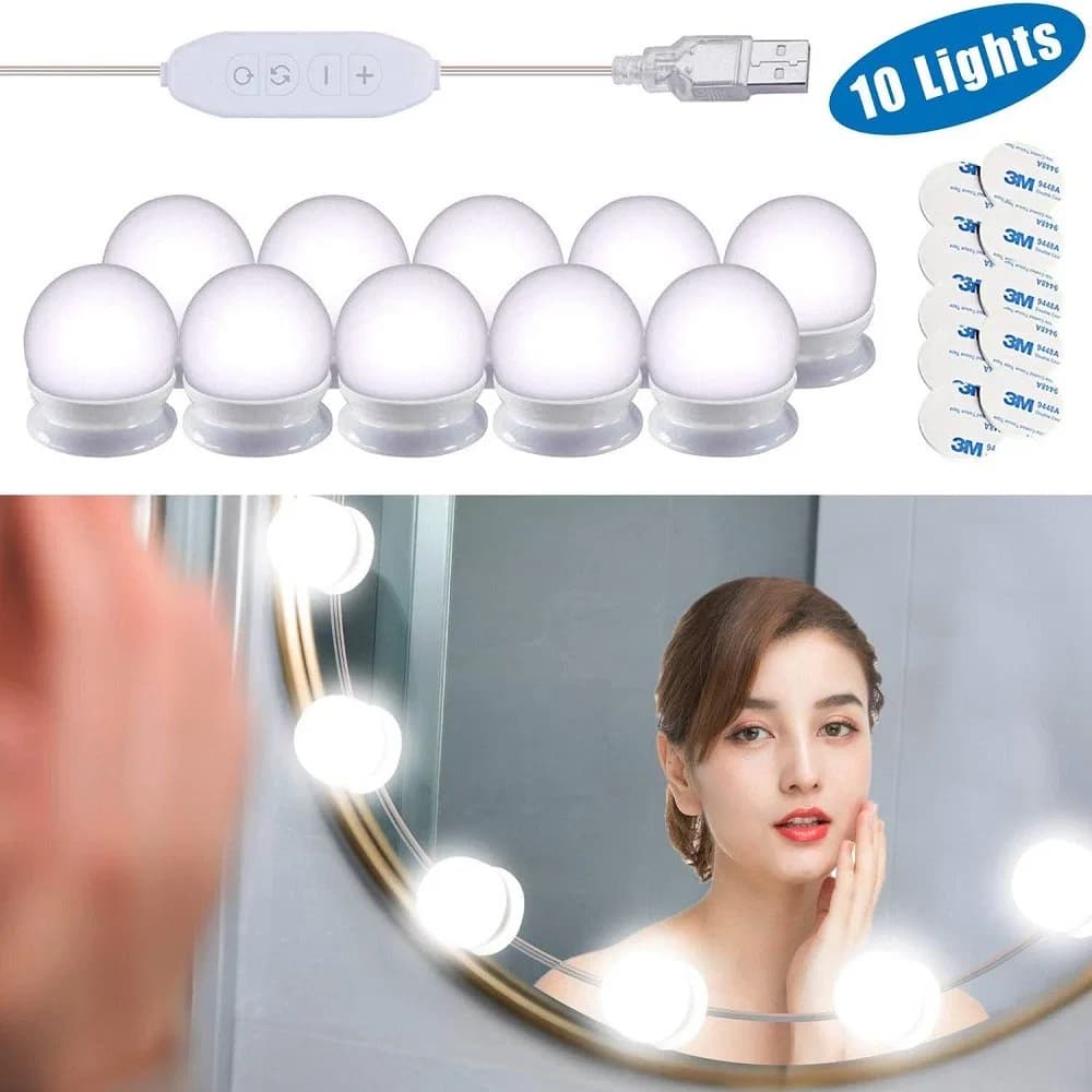 LED Vanity Mirror Lamp 3 Mode Makeup Light, Hollywood Vanity Dressing Room Mirror Light thumbnail 6