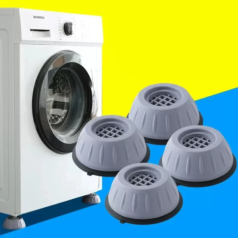 4Pcs Washing Machine Anti-Vibration Pads – Shock Proof Feet Mats