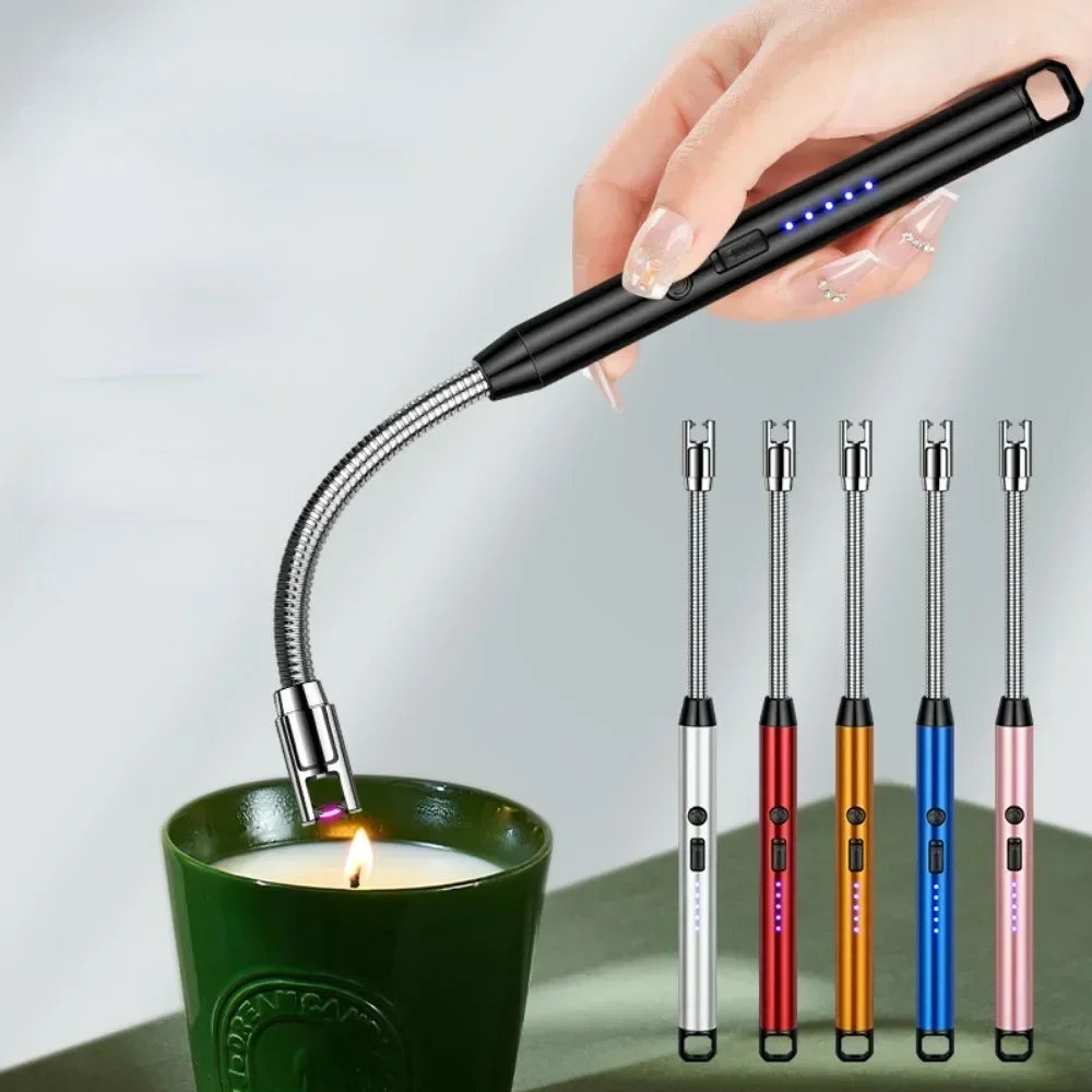 Rechargeable USB Electric Lighter – Arc Plasma Candle & BBQ Lighter