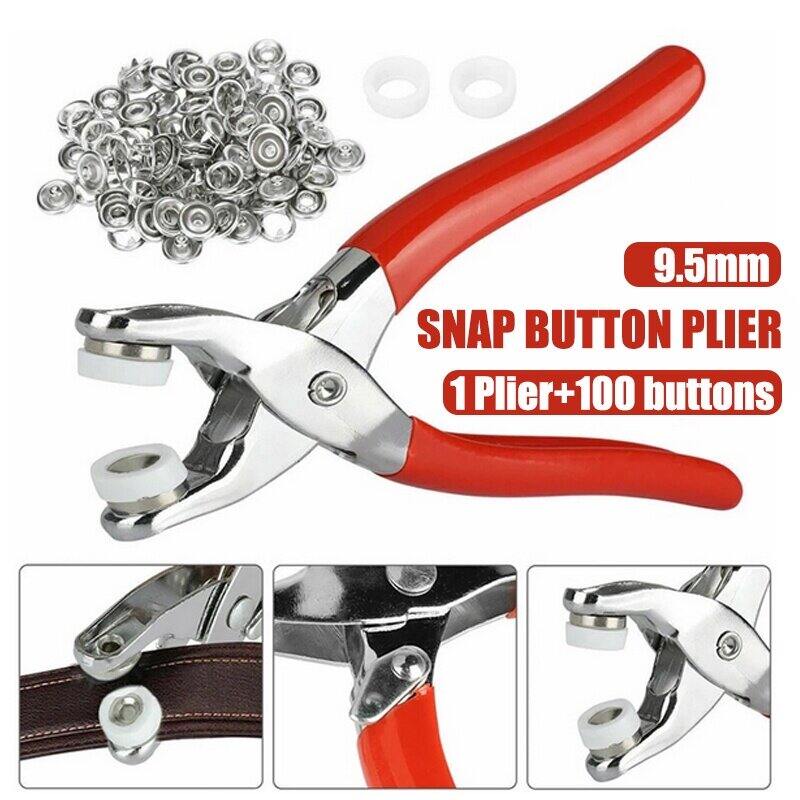 Tich Button Machine, Snap Button Attaching Machine | Automatic Stainless Steel Button Press with 100 Free Buttons thumbnail 6