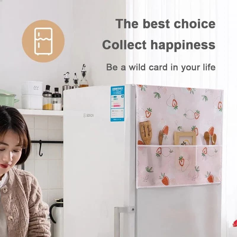 Freeze cover 130cm, Refrigerator Dust Proof Cover, Fridge Top Cloth thumbnail 7