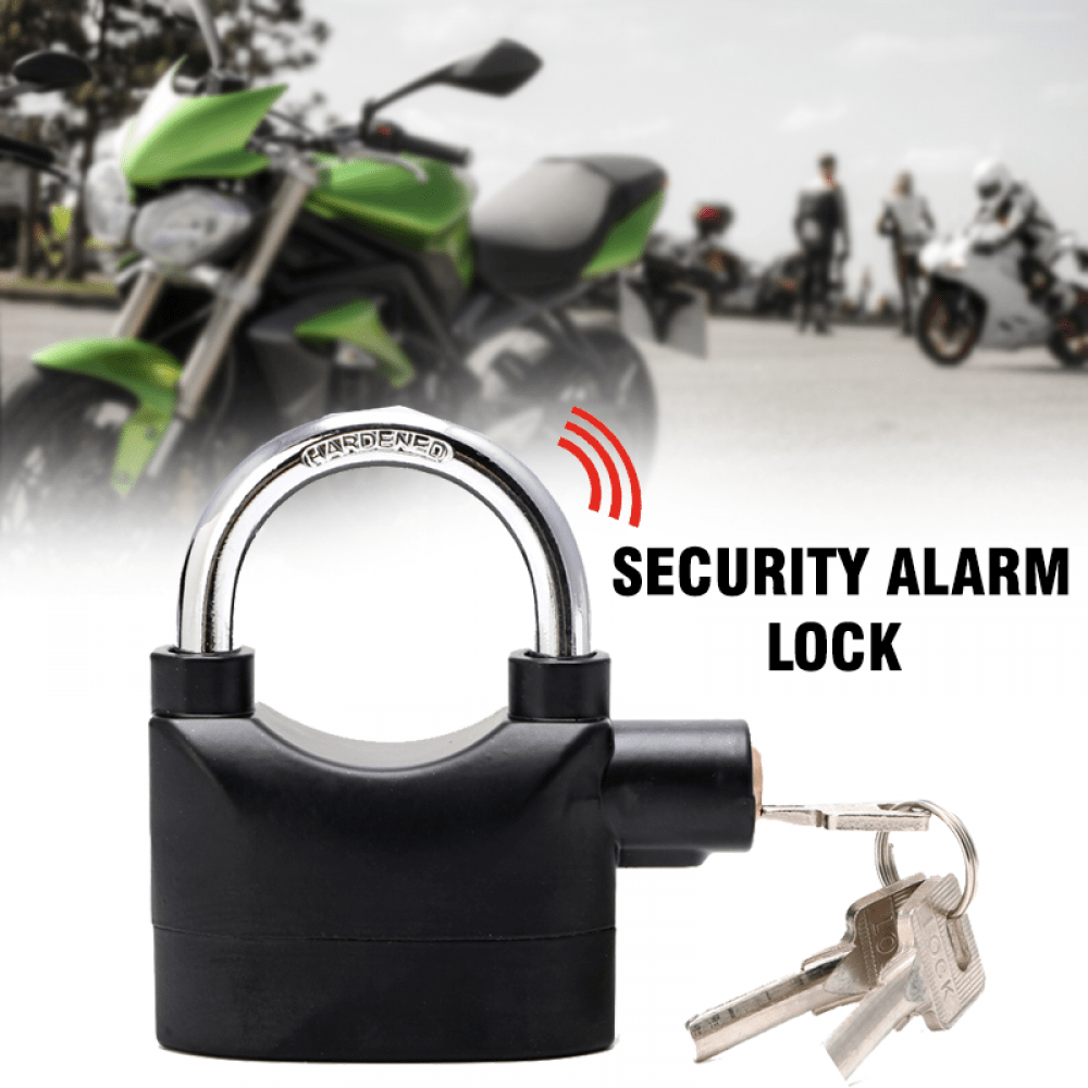 Security Alarm Lock 110dB Anti Theft Padlock | Bike Motorcycle Door Shop Garage Alarm Lock thumbnail 4