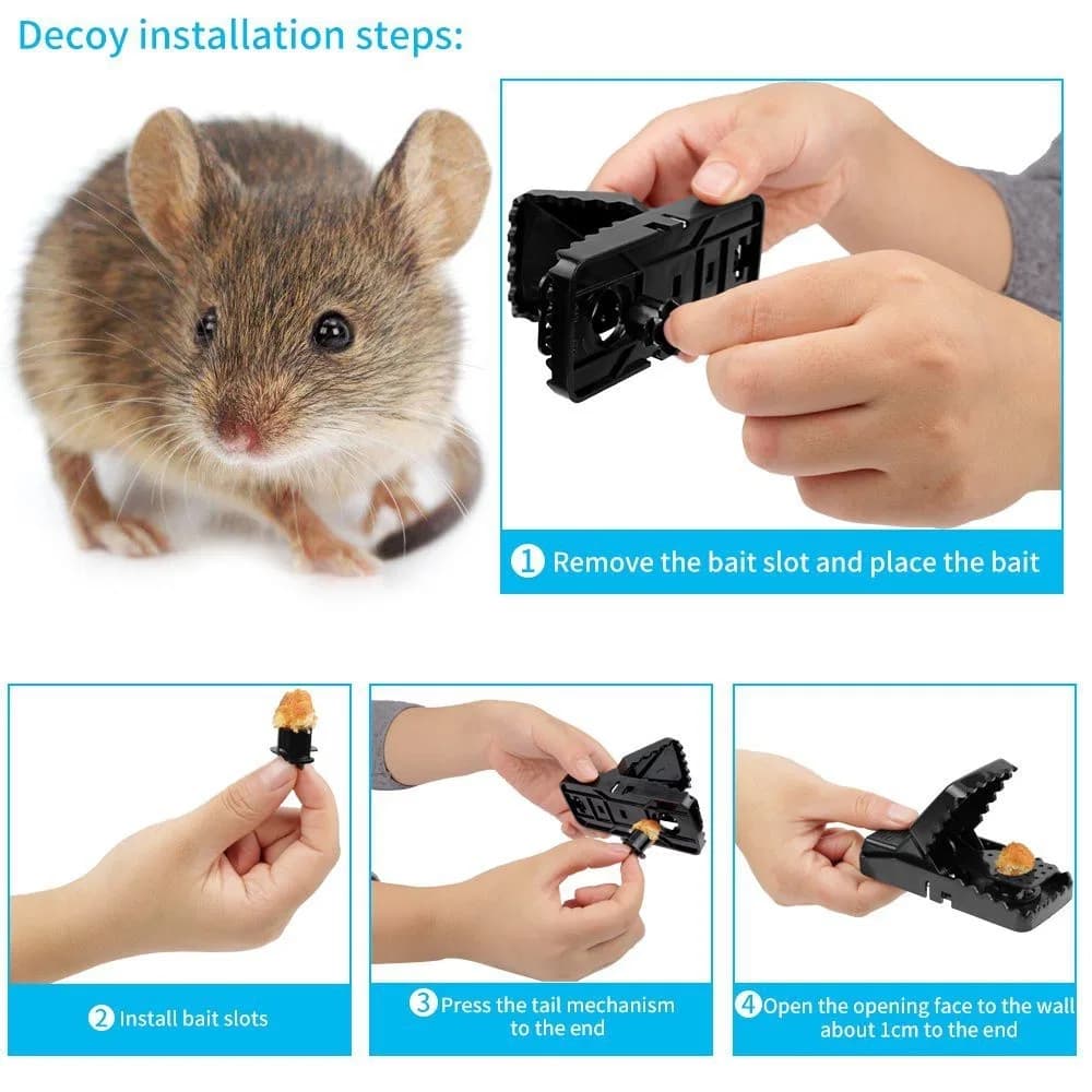 Mouse killer trap, Rat trap (Big Size) Best Plastic Mouse Killer Machine, Mouse Catcher thumbnail 5