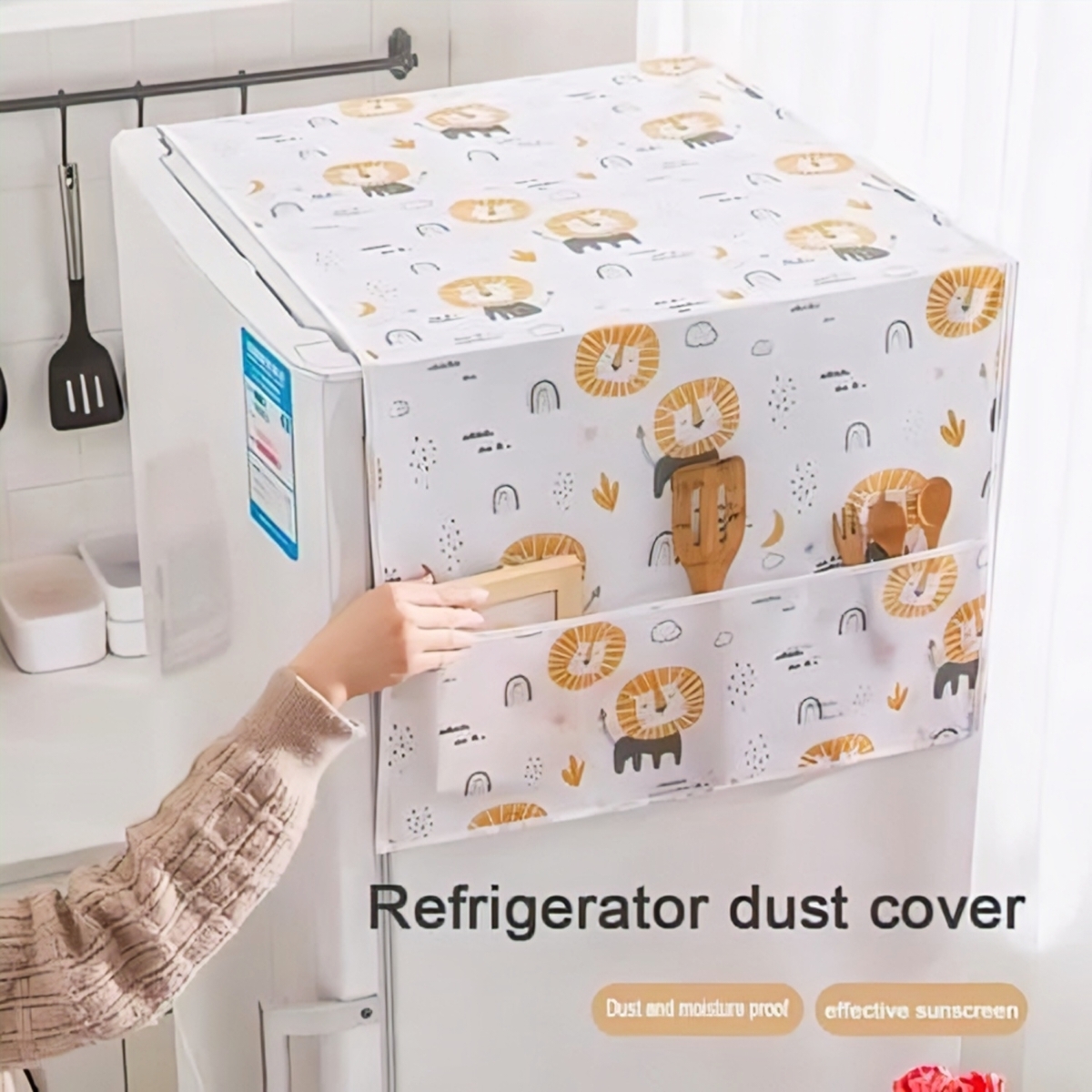 Freeze cover 130cm, Refrigerator Dust Proof Cover, Fridge Top Cloth