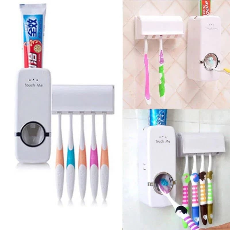 Automatic Toothpaste Dispenser With Toothbrush Holder thumbnail 5