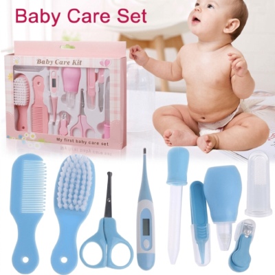 Baby Care Kit 10pcs for Newborn – Portable Infant Grooming & Nursing Baby Care Accessories Set