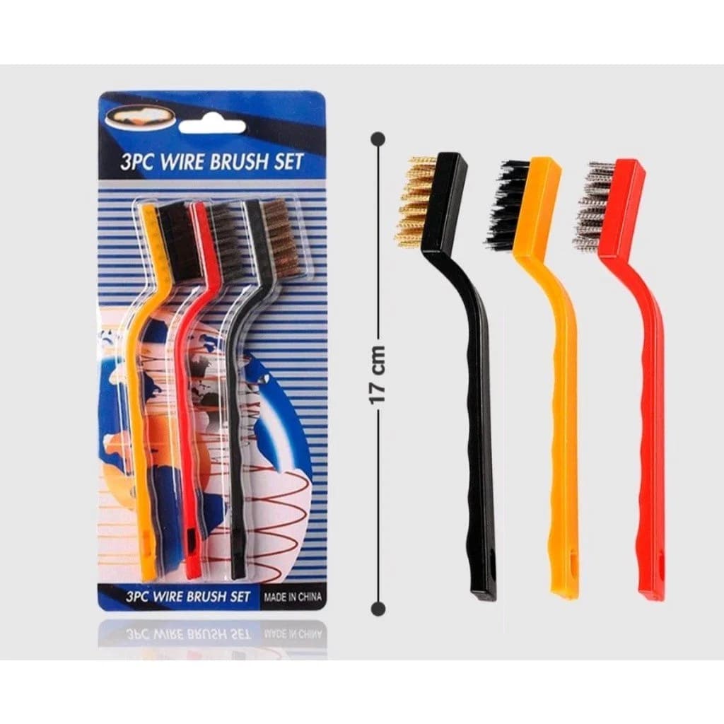 3pc Wire Brush Set, 3 Pcs Stainless Steel Wire Brush Set Cleaning Tool Kit thumbnail 8