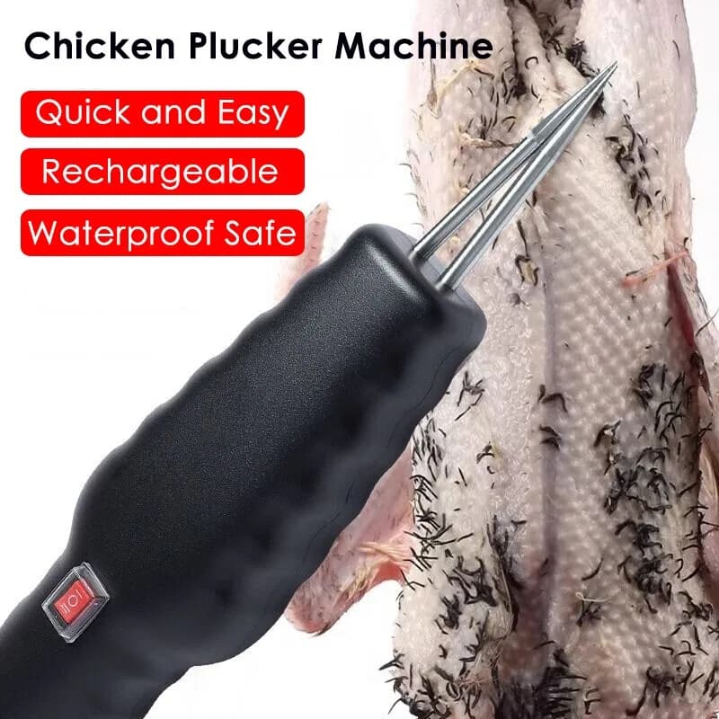 Handheld Chicken Plucker, Rechargeable Electric Poultry Plucker, Portable Feather Plucking Machine, Electric Feather Removal for Chicken Duck Goose Bird Turkey Poultry thumbnail 7