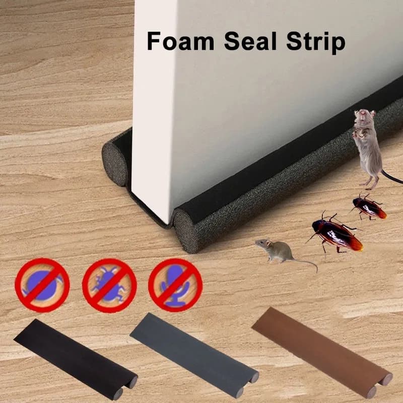 36 Inch Door Bottom Sealing Strip – Door Foam Stopper for Dust, Noise & Air thumbnail 5