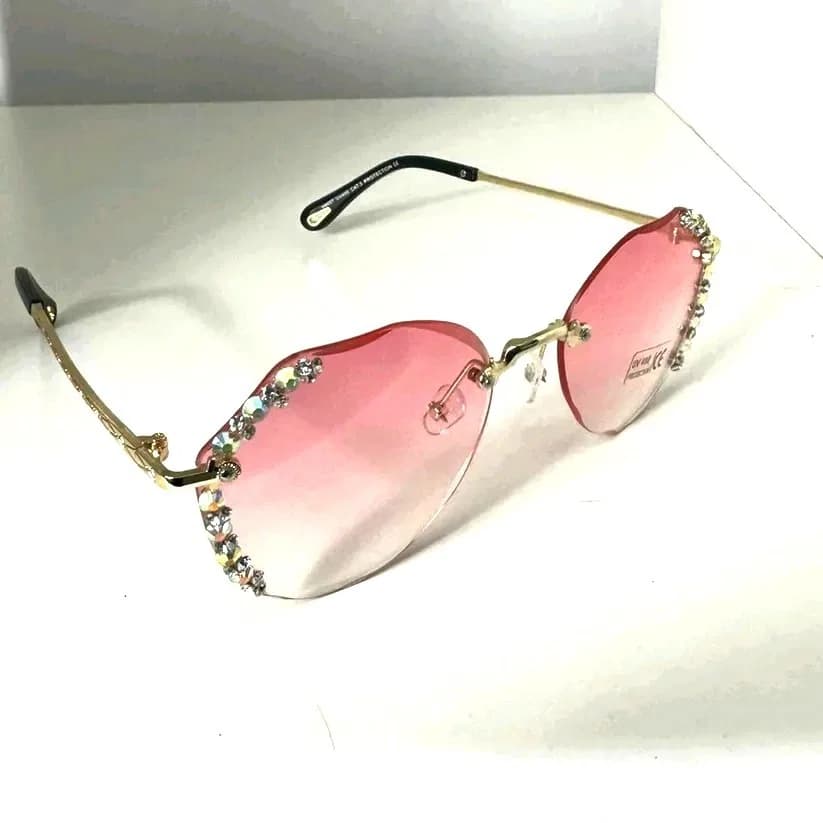 Rhinestone Women Luxury Brand Designer Female Sunglass, Ladies Sunglasses, Womens Sunglasses thumbnail 2