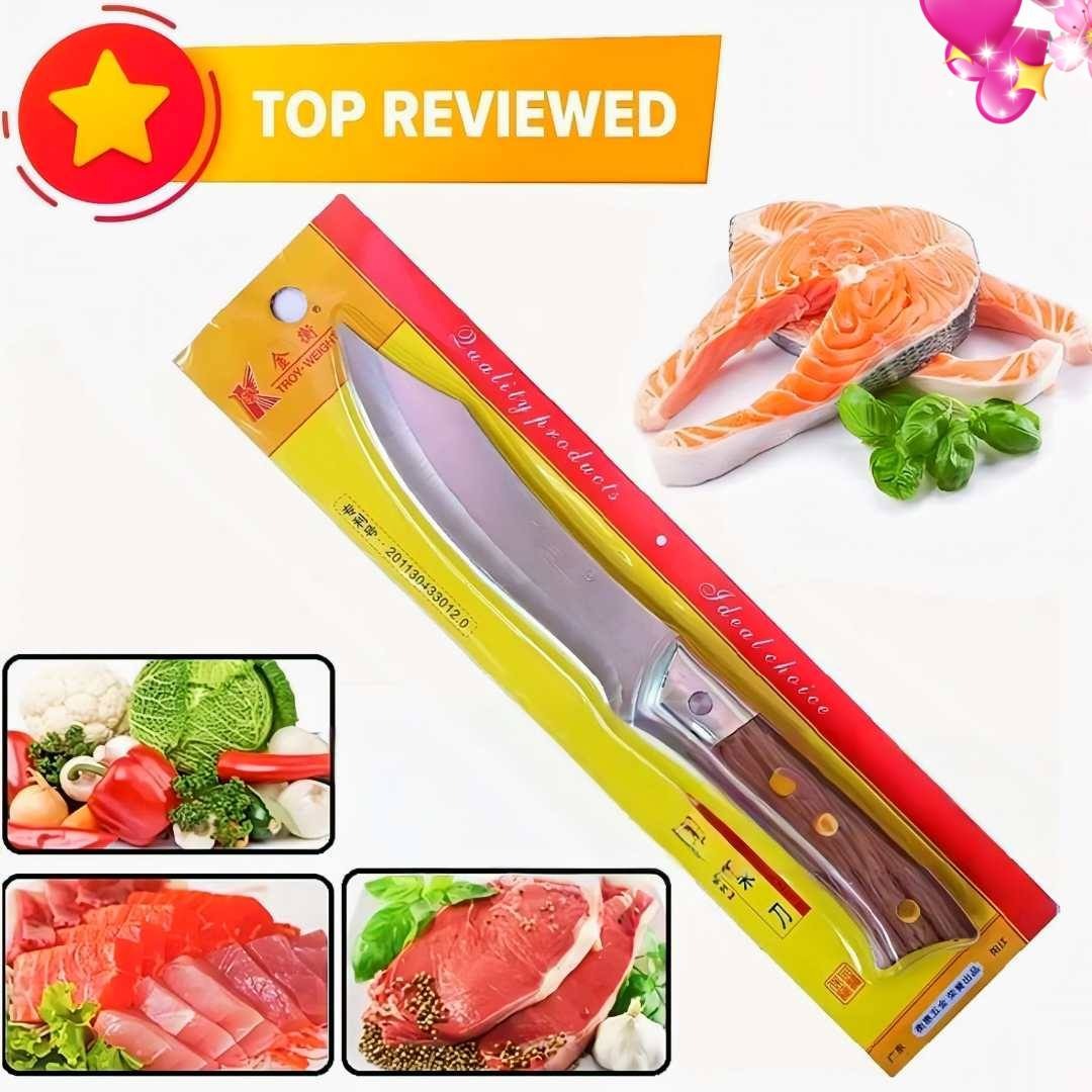 7 inch Stylish Sinbad kitchen knife, Stainless Steel Wooden Handle Kitchen Knife