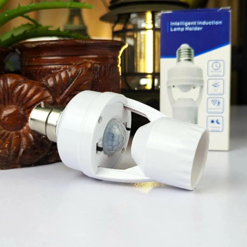 Motion Sensor LED Lamp Holder, PIR Motion Infrared Motion Sensor Lamp Holder Bulb Socket - Motion Sensor Lamp Holder, Sensor Lamp Holder thumbnail 4