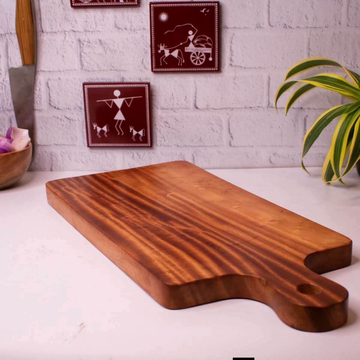 Premium Wooden Chopping Board – Solid Wood Multipurpose Cutting Board for Kitchen thumbnail 5