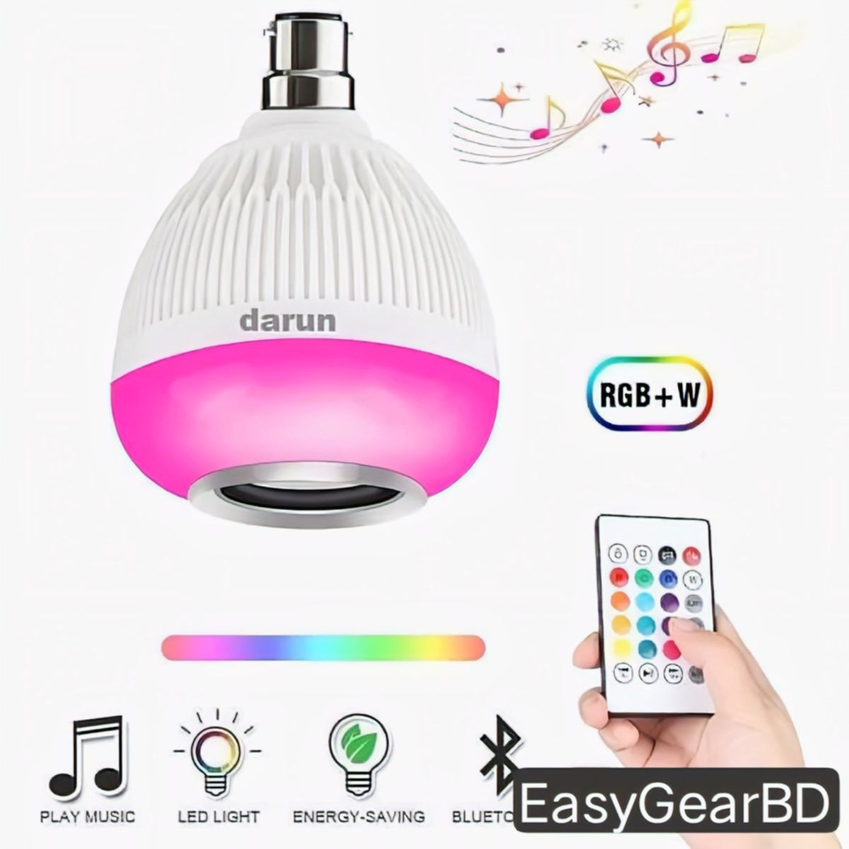 Remote Control Bluetooth Speaker Music Bulb