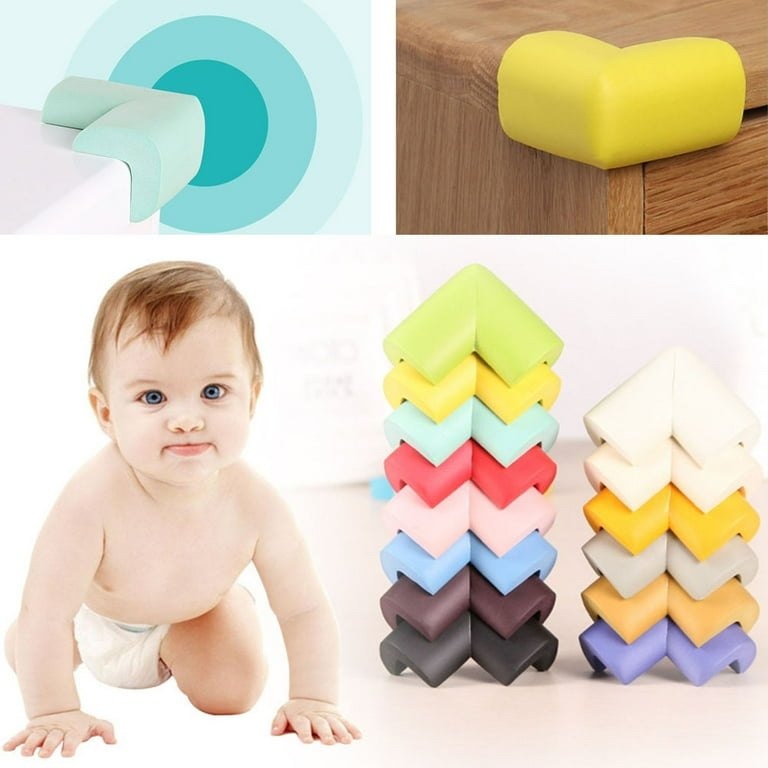 Baby Proofing Corner Guards (4 Pack Set) - 8mm Thick Soft Foam Furniture Corner Protector thumbnail 6