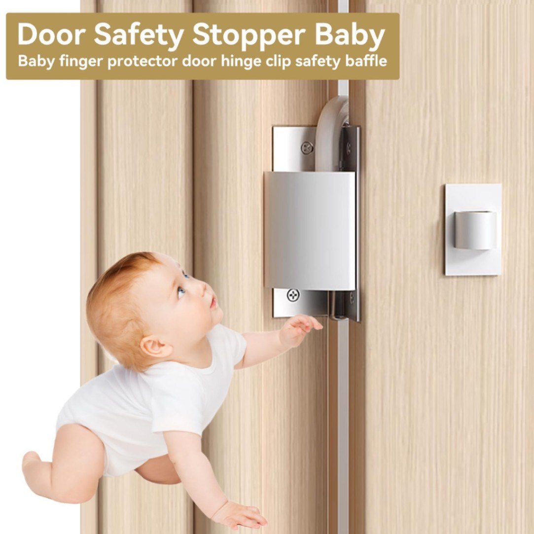 Door Stopper Baby Safety Hinge Guard – Finger Guard Baby Proofing Child Safety Foam Door Stopper Protector thumbnail 4